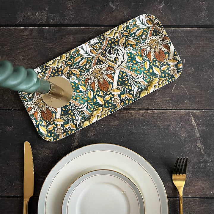 Koustrupco - Vassoio Rettangolare Verde "Windrush" by William Morris