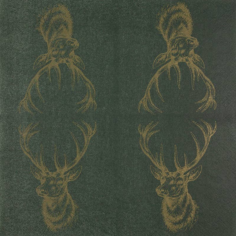 Home Fashion - Tovaglioli Natalizi in Carta "Cervo"