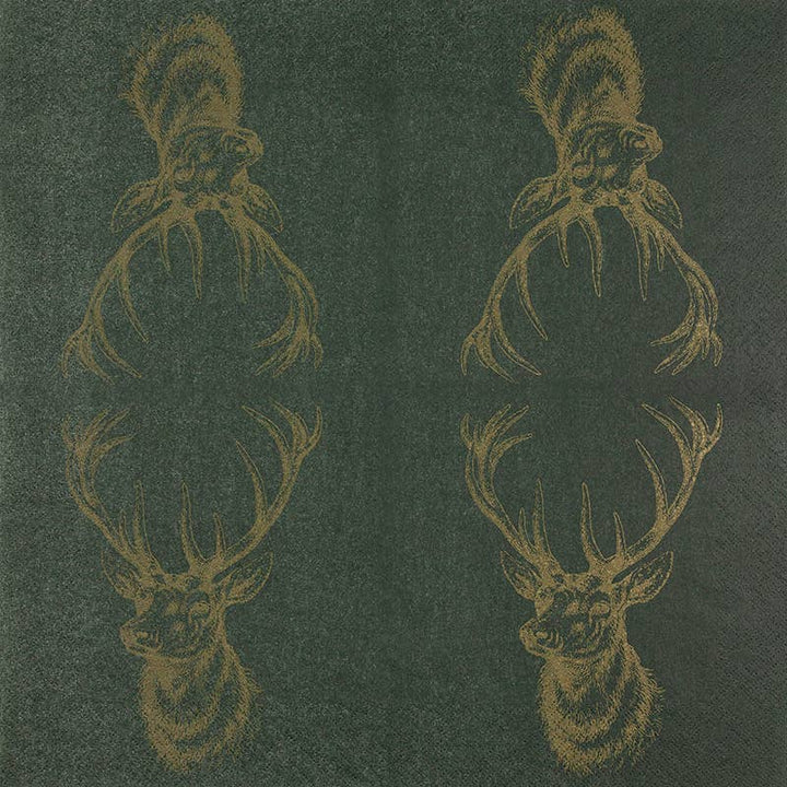 Home Fashion - Tovaglioli Natalizi in Carta "Cervo"