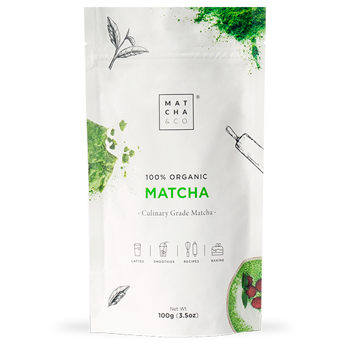 Matcha &amp; CO - Polvere di Tè Matcha BIO per Latte, Smoothies, Ricette 100g