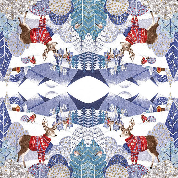 Home Fashion - Tovaglioli Natalizi in Carta "Renna Norvegese"