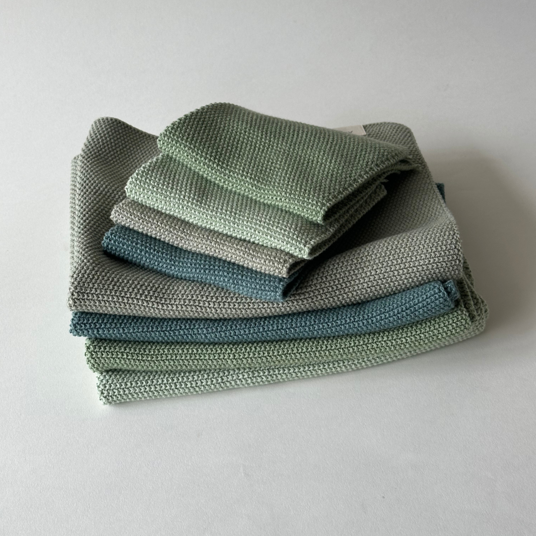 Aspegren Denmark - Canovaccio Lavorato A Maglia Color Menta 40x50 cm