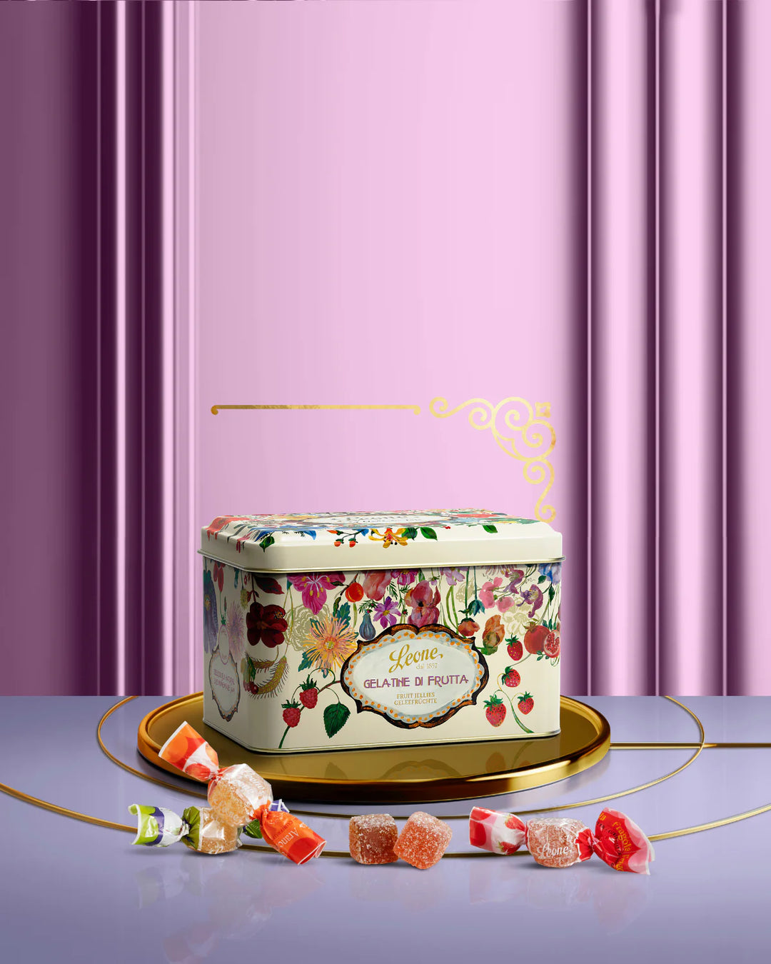 Leone - Latta "Nathalie Lété" Gelatine alla Frutta 200g