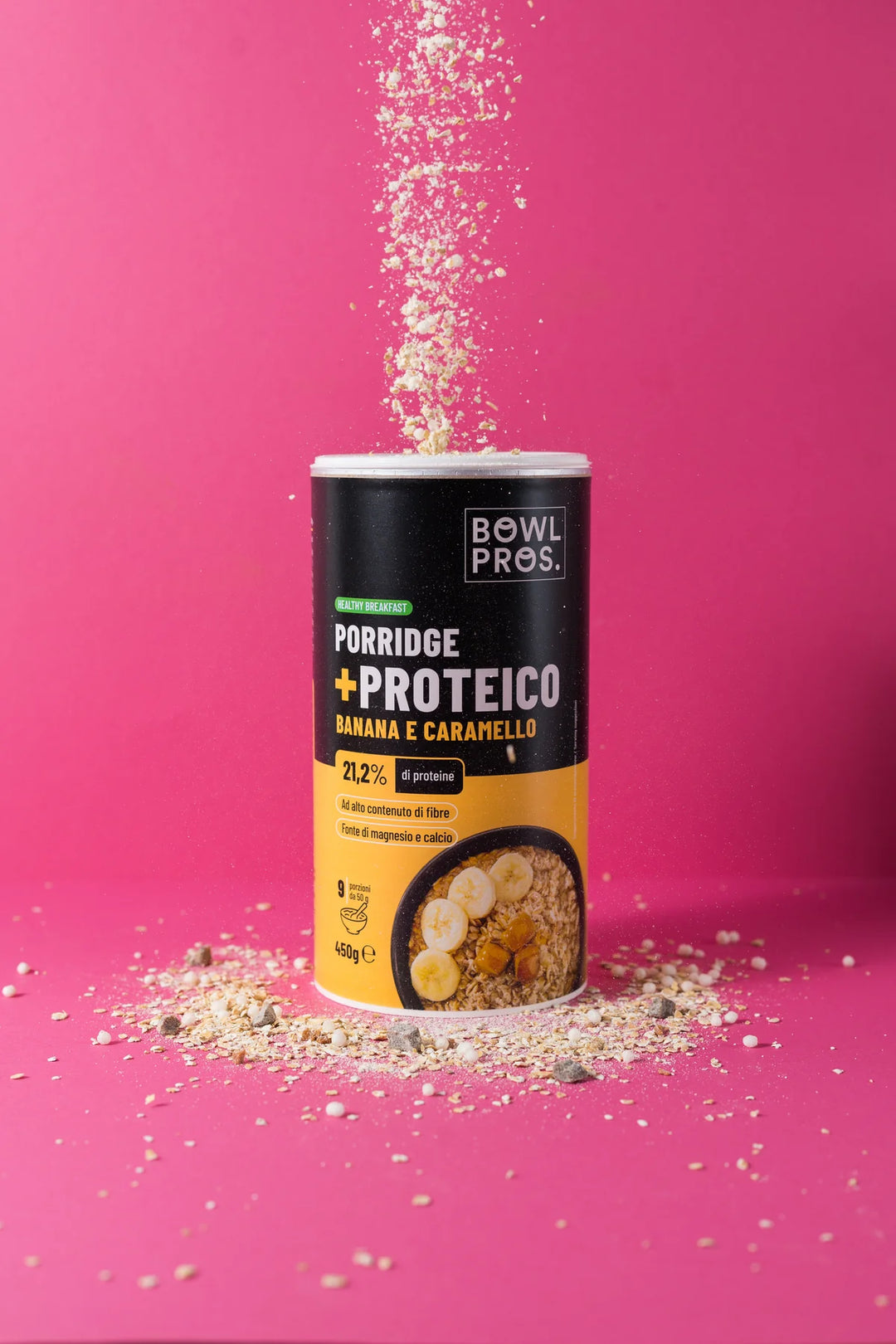 Bowlpros - Porridge Proteico Banana e Caramello Salato 450g