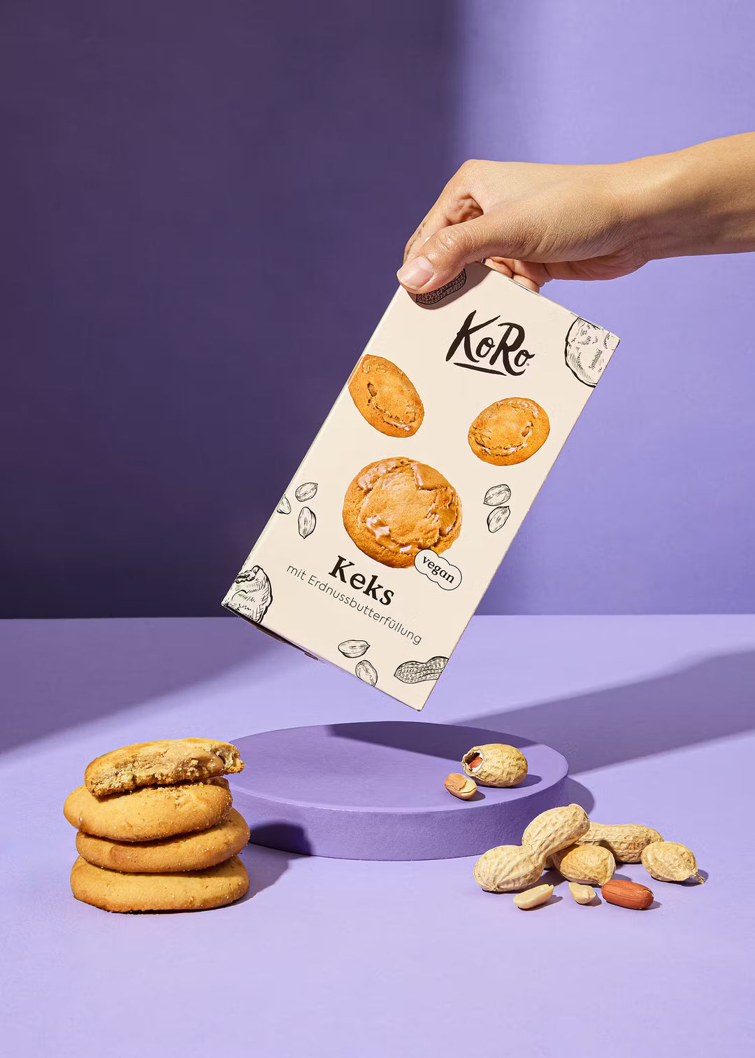 Koro - Biscotti ripieni al Burro d'Arachidi