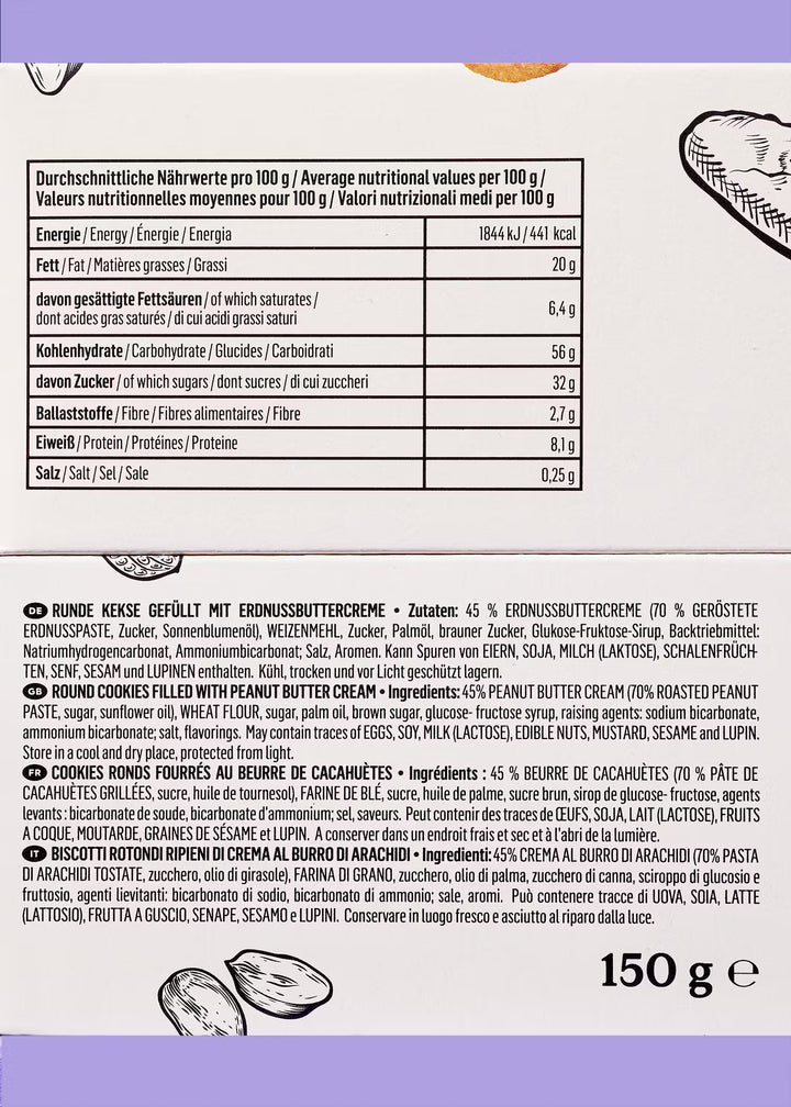 Koro - Biscotti ripieni al Burro d'Arachidi