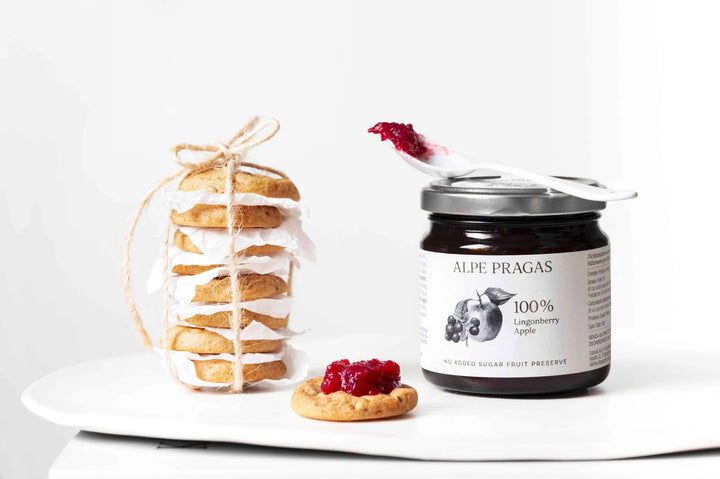 Alpe Pragas - Composta 100% Mirtillo Rosso e Mela 200g