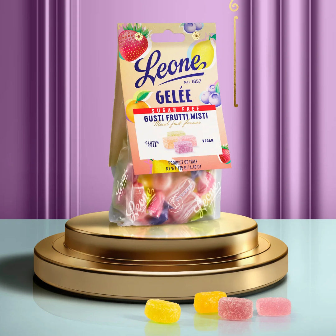 Leone - Gelatine alla Frutta Senza Zuccheri 125g