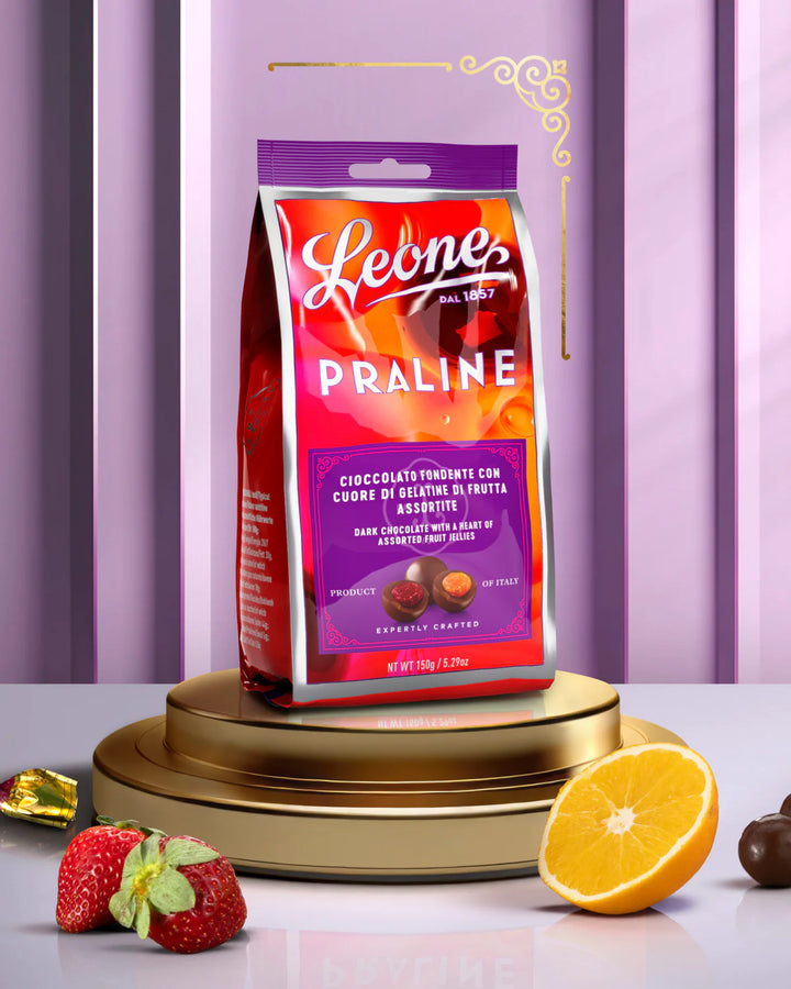 Leone - Sacchetto Praline con Gelatine di Frutta Assortite 150g