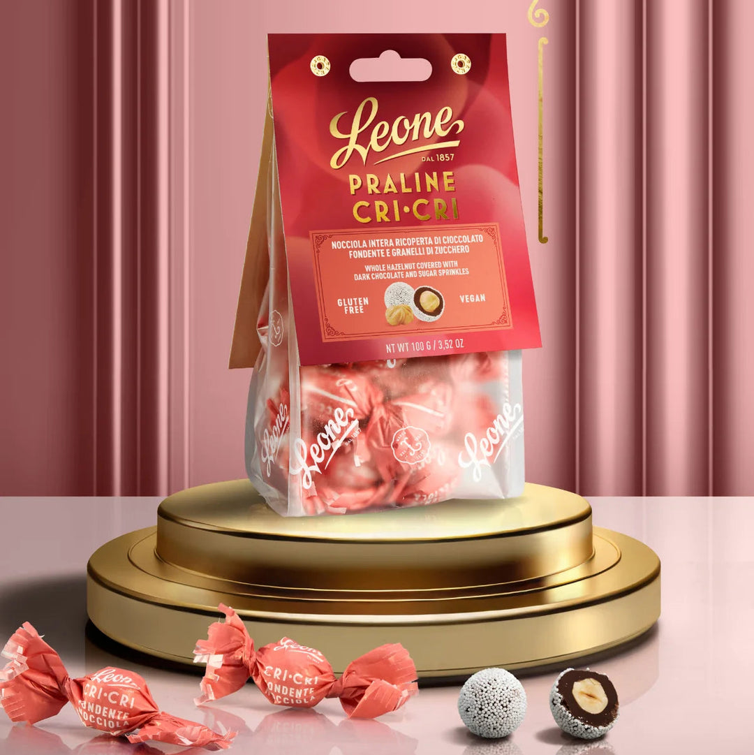 Leone - Sacchetto Praline CRI CRI Nocciola Fondente 100g