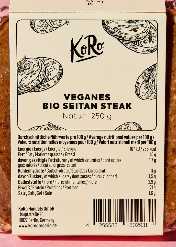 KoRo - Bistecca di Seitan BIO 250g