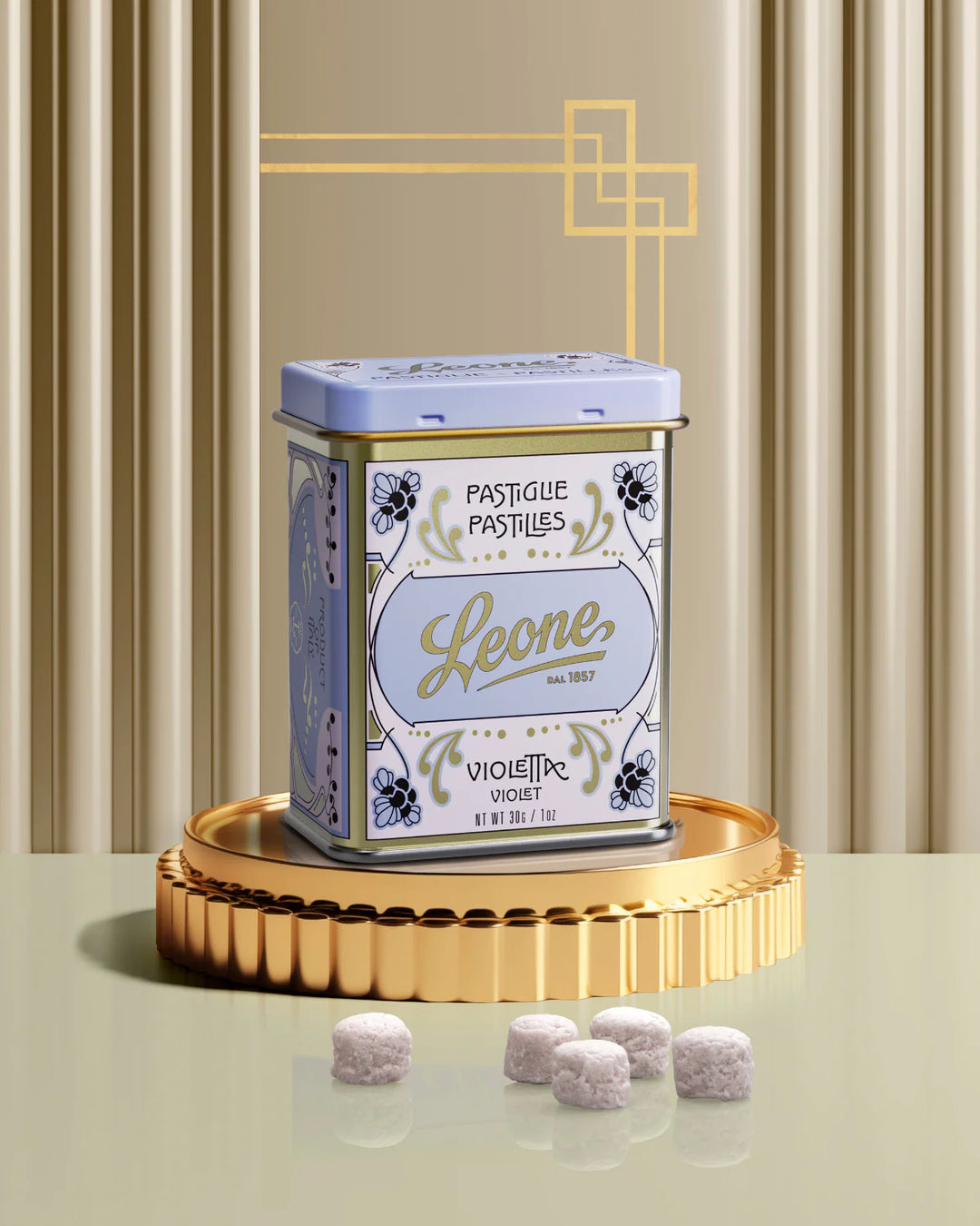 Leone - Pastiglie Miste Dissetanti alla Violetta in Latta 30g