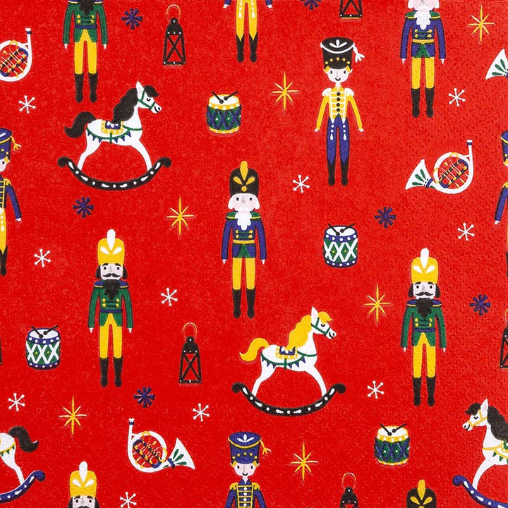 Home Fashion - Tovaglioli Natalizi in Carta "Schiaccianoci"