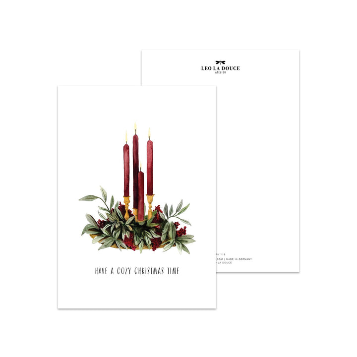 Leo La Douce - Cartolina "Have A Cozy Christmas Time"