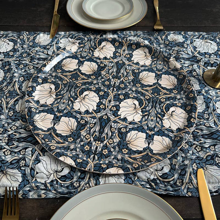 Koustrupco - Vassoio Rotondo Blu "Pimpernel" by William Morris