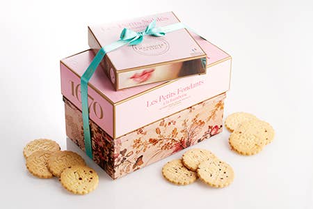 La Sablesienne - Biscotti Sablé con Gocce di Lampone 100g