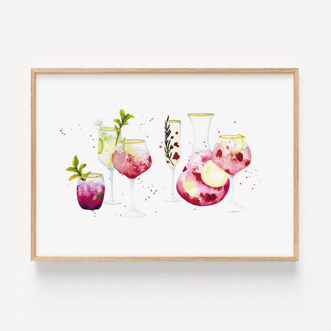 Leo La Douce - Stampa Artistica DIN A3 "Cocktail Party"