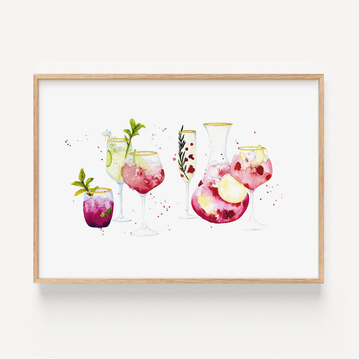Leo La Douce - Stampa Artistica DIN A3 "Cocktail Party"