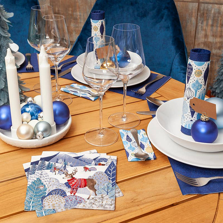 Home Fashion - Tovaglioli Natalizi in Carta "Renna Norvegese"