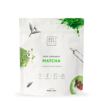 Matcha &amp; CO - Polvere di Tè Matcha BIO per Latte, Smoothies, Ricette 100g