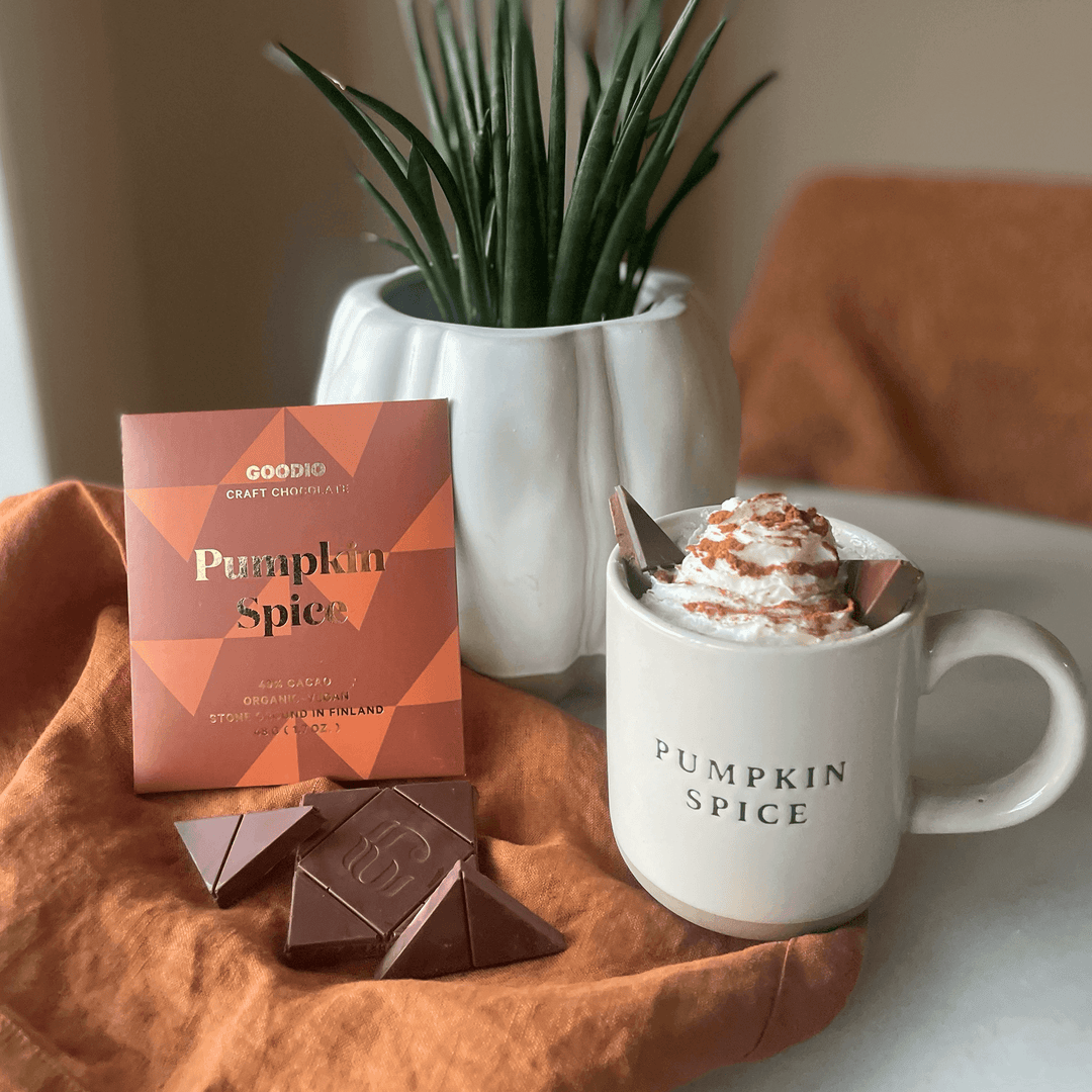 Goodio Chocolate - Cioccolato al 49% con spezie di zucca