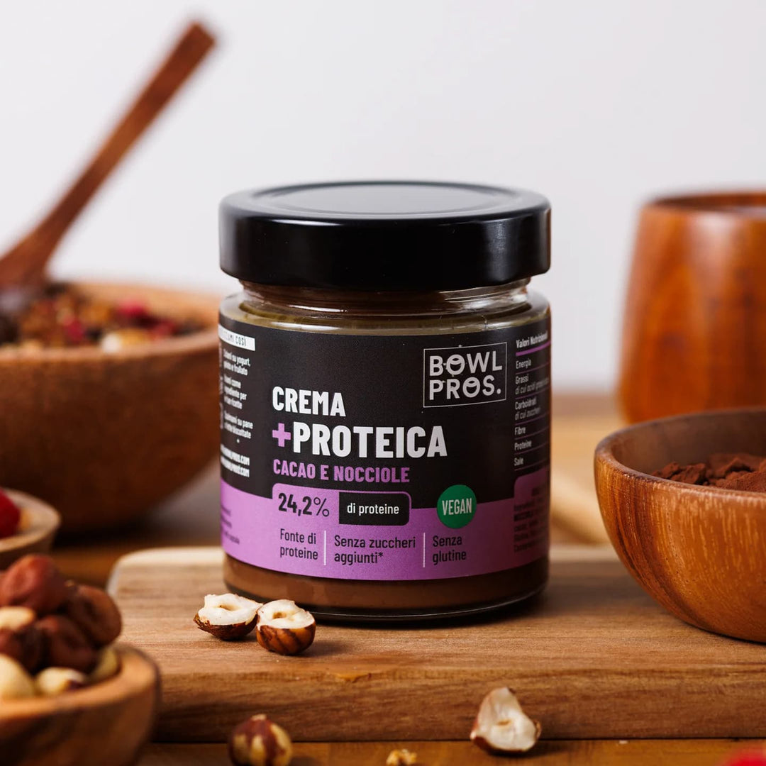 Bowlpros - Crema Proteica Cacao &amp; Nocciole 200g Vegan