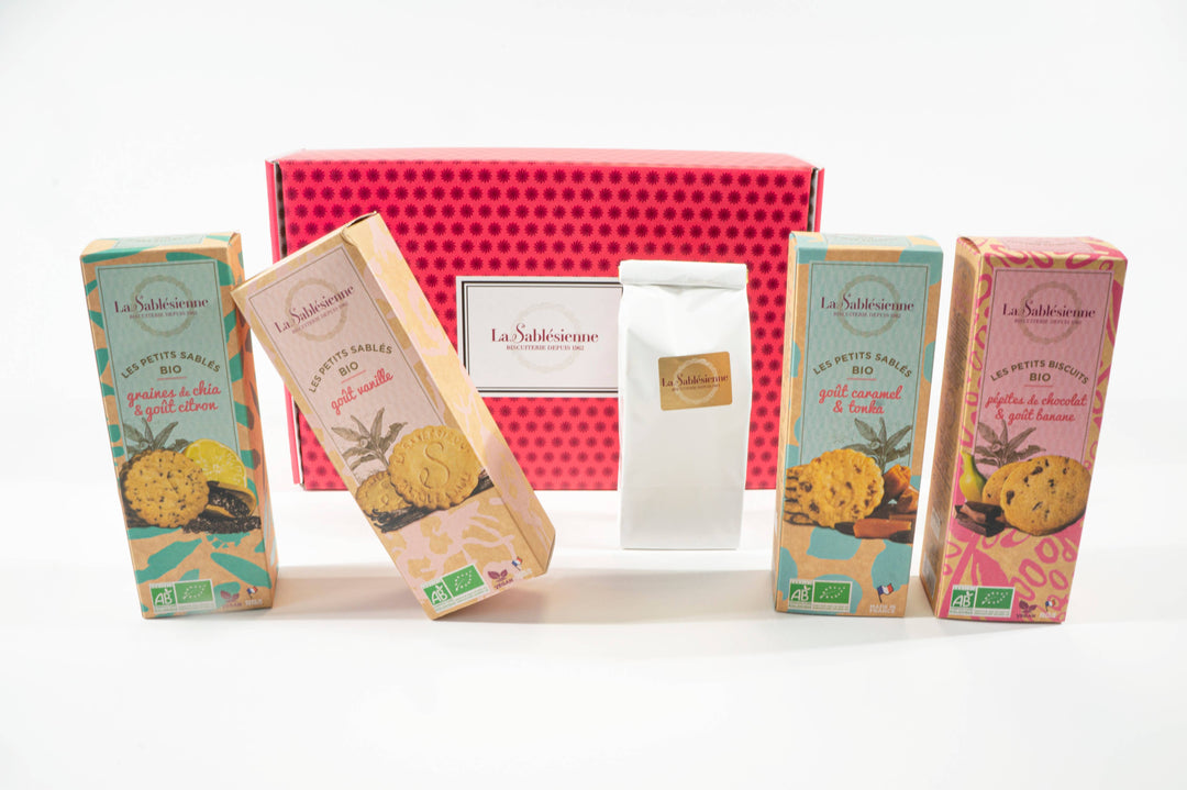 La Sablesienne - Sablè Vegani al Farro con Banana e Cioccolato BIO