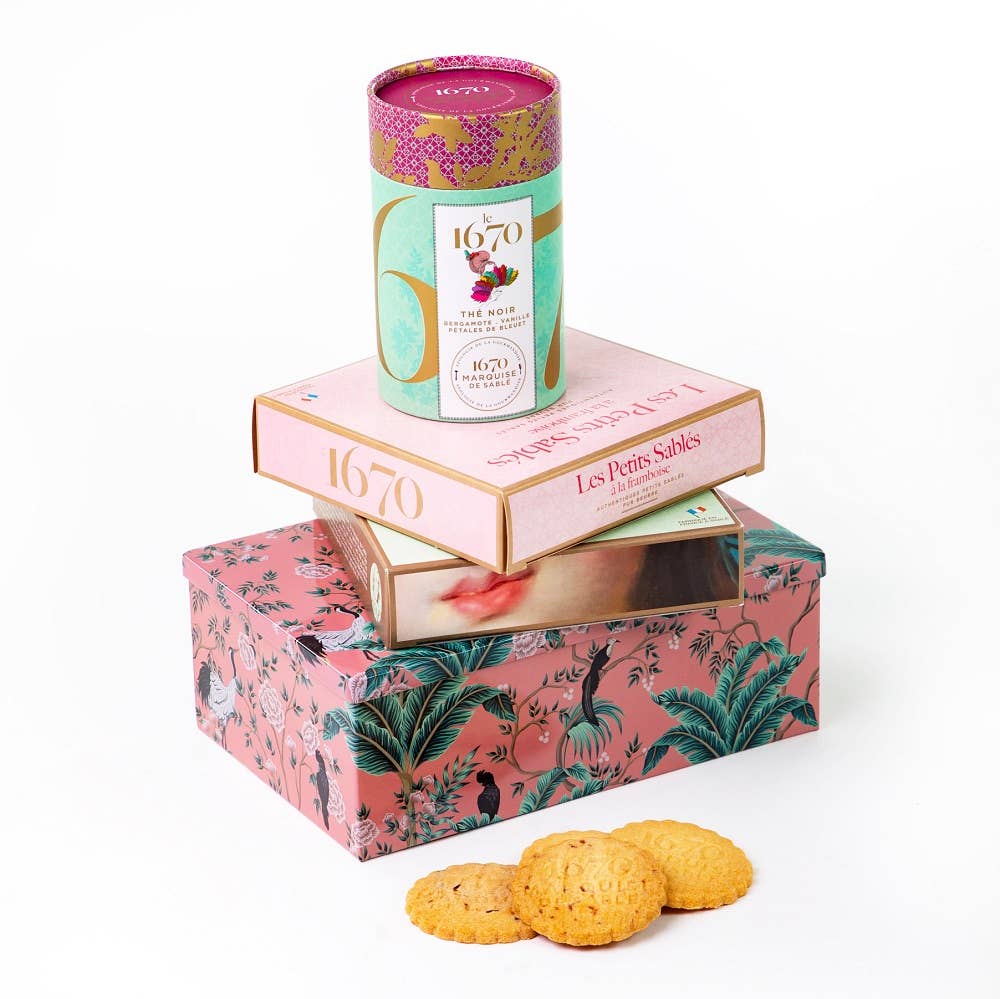 La Sablesienne - Biscotti Sablé con Gocce di Lampone 100g