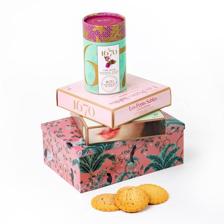 La Sablesienne - Biscotti Sablé con Gocce di Lampone 100g