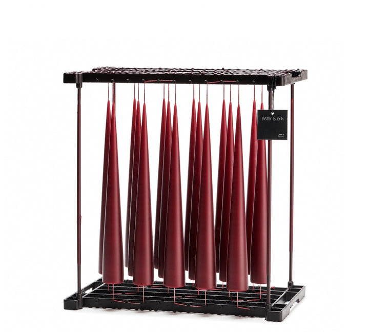 Ester &amp; Erik - Candela Conica 37cm Deep Wine 1pz