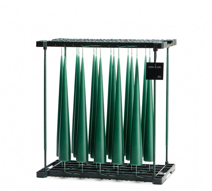 Ester &amp; Erik - Candela Conica 37cm Marble Green 1pz
