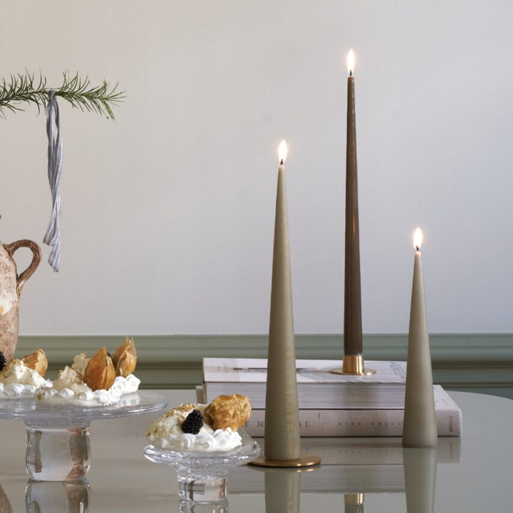 Ester &amp; Erik - Candela Conica 37cm Gold Metallic 1pz