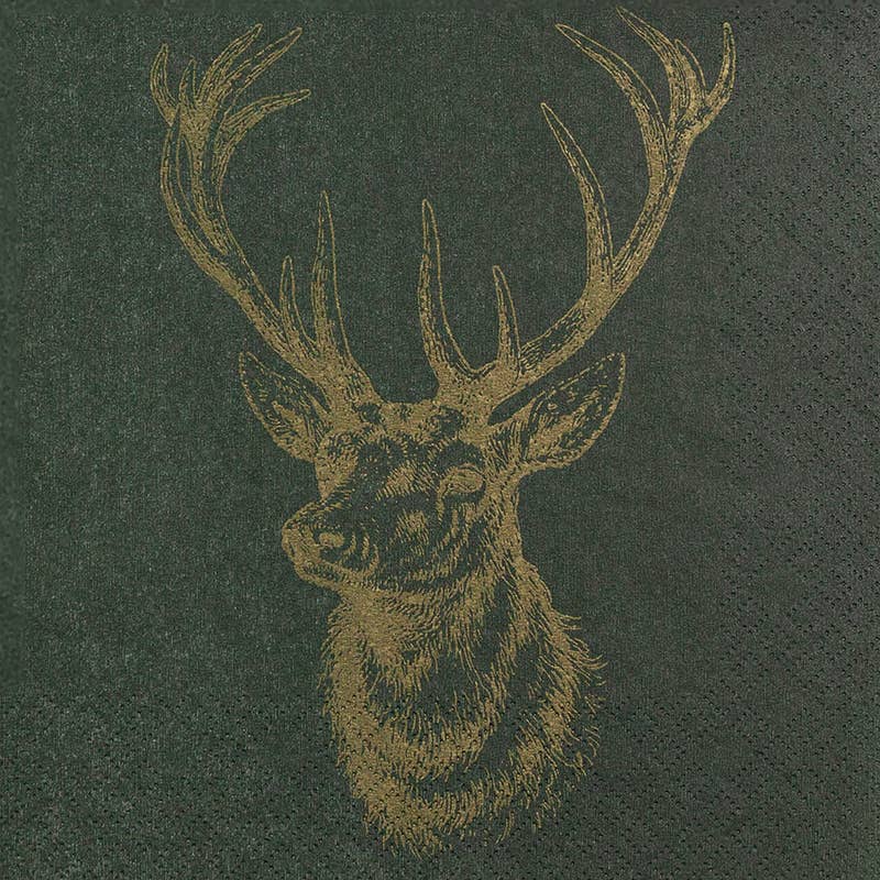 Home Fashion - Tovaglioli Natalizi in Carta "Cervo"