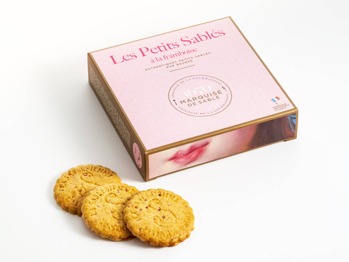 La Sablesienne - Biscotti Sablé con Gocce di Lampone 100g