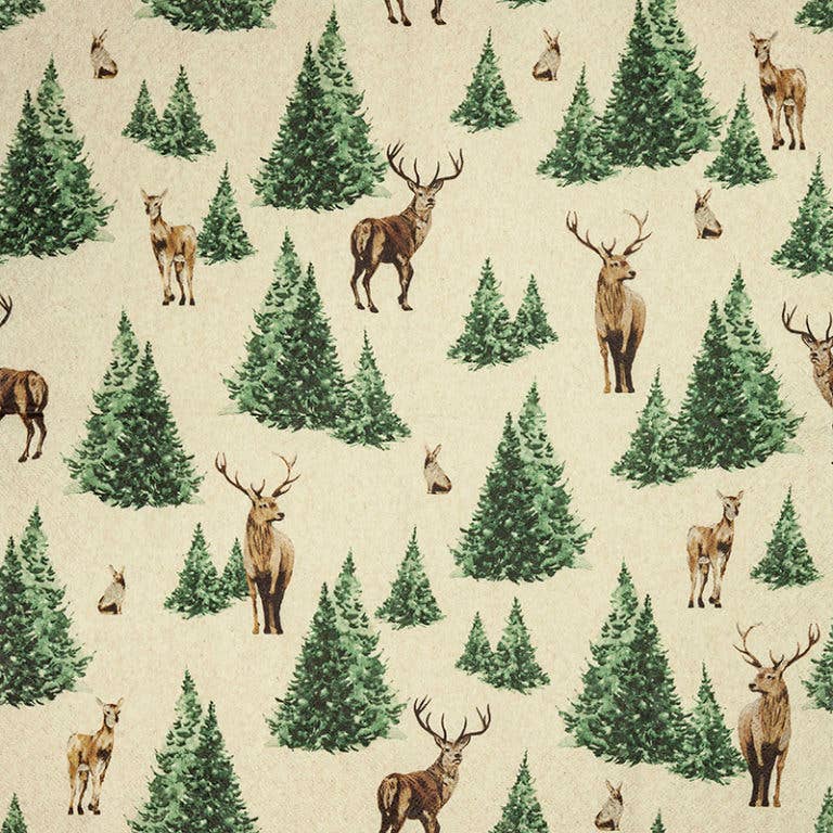 Home Fashion - Tovaglioli Natalizi in Carta "Foresta e Alci"