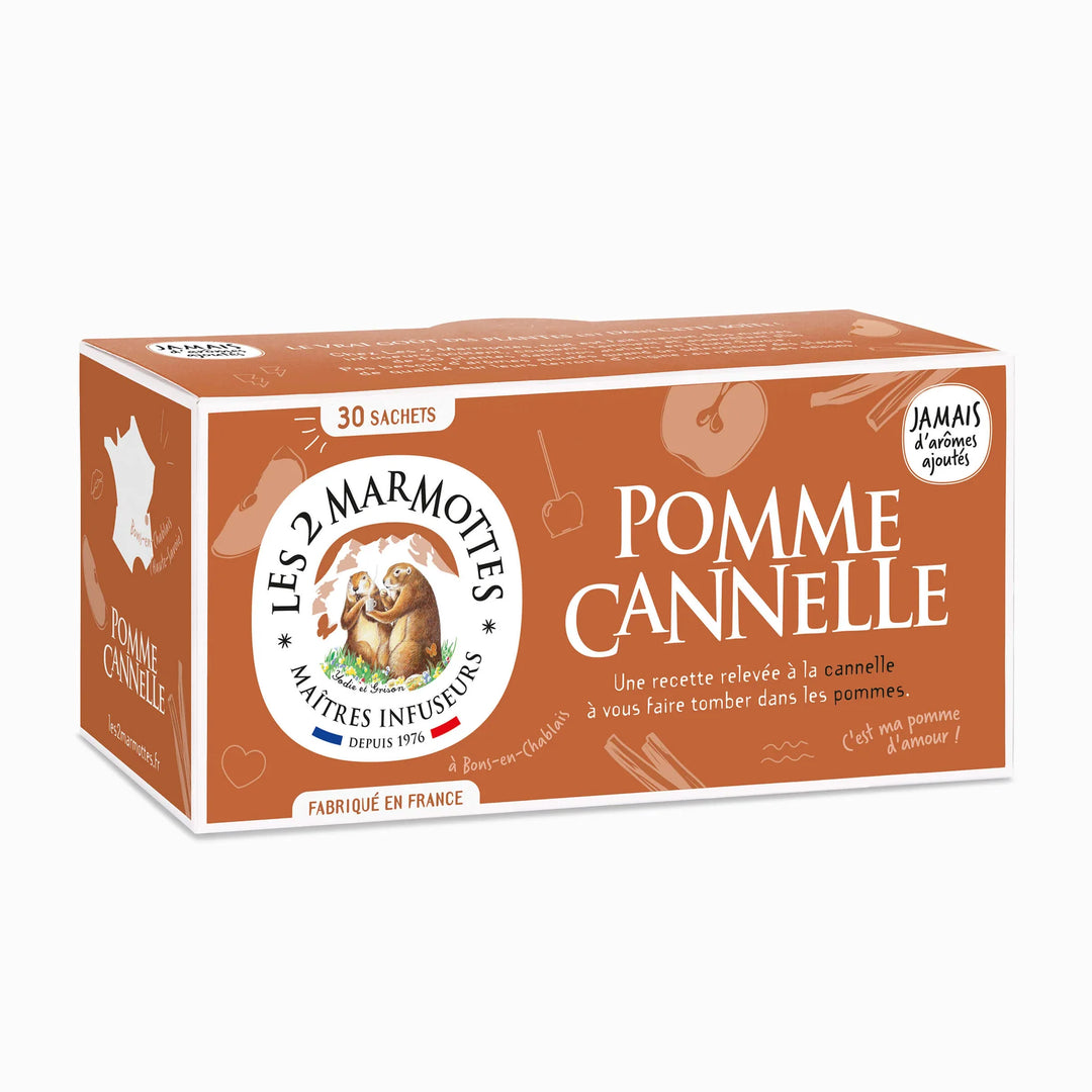 Les 2 Marmottes - Tisana Mele e Cannella in filtri 45g