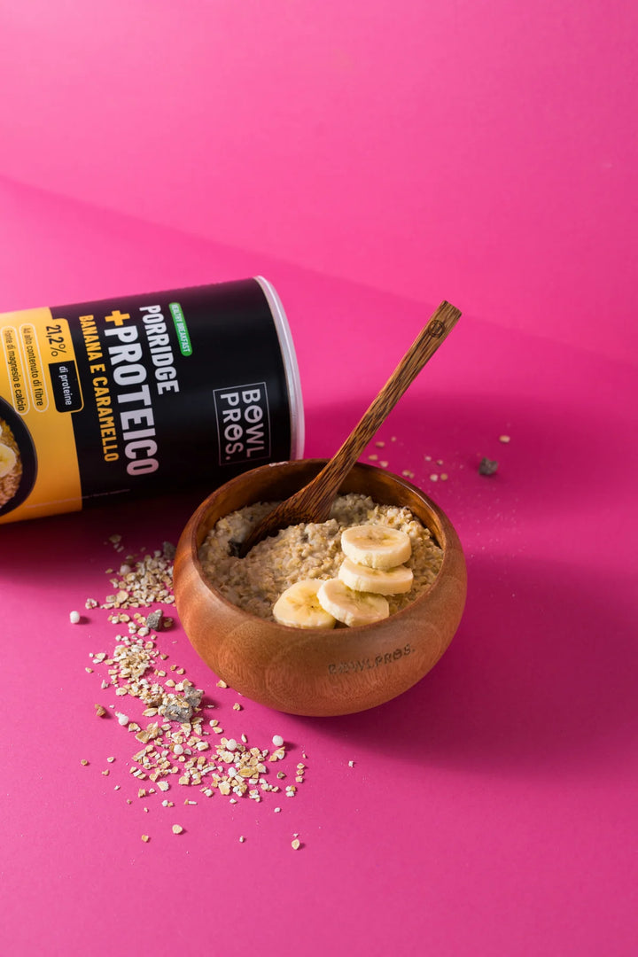 Bowlpros - Porridge Proteico Banana e Caramello Salato 450g