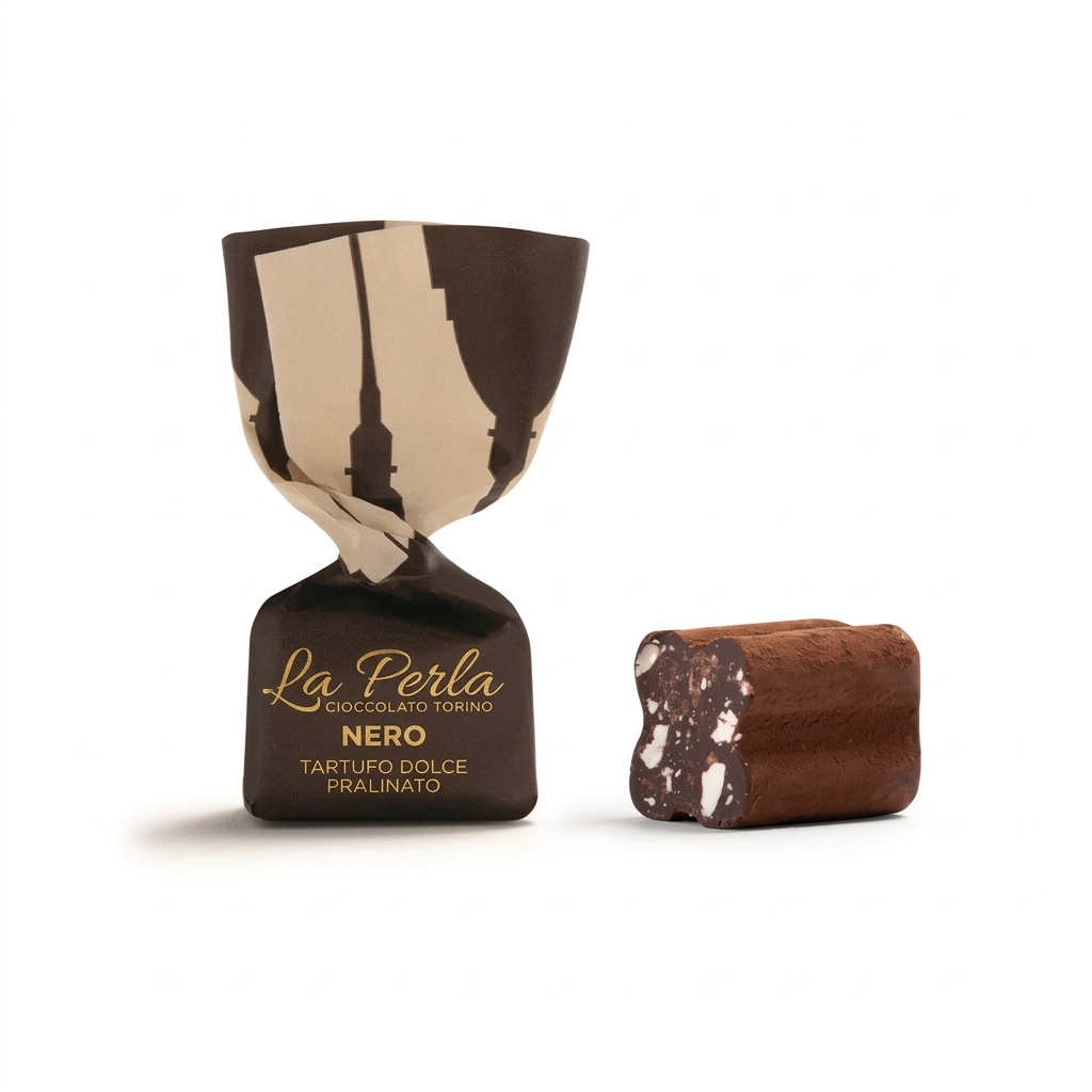 La Perla Cioccolato Torino - Tartufo Nero Senza Zuccheri Aggiunti Formato Sfuso 100g
